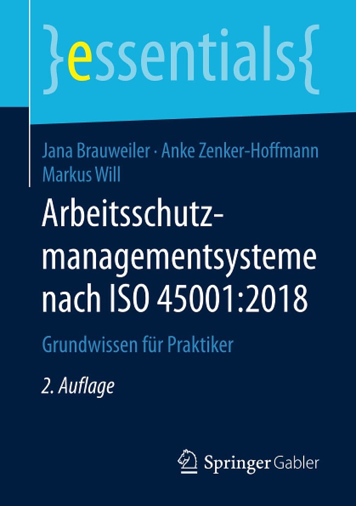 Buch Cover vom Buch Arbeitsschutzmanagementsysteme nach ISO 45001:2018